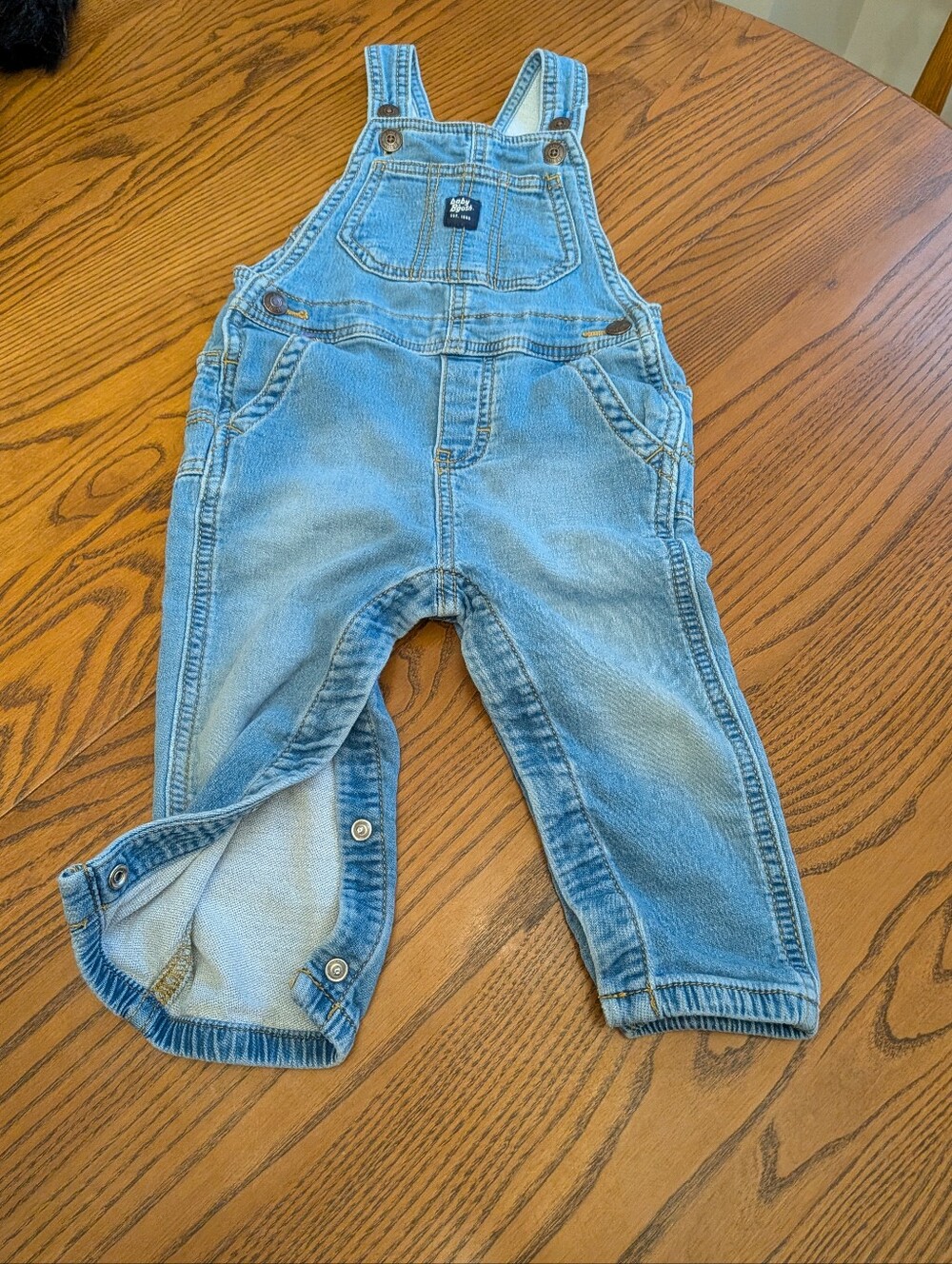 Oshkosh Baby B'Gosh Children's Light Blue Denim Overalls - Kids Bottoms